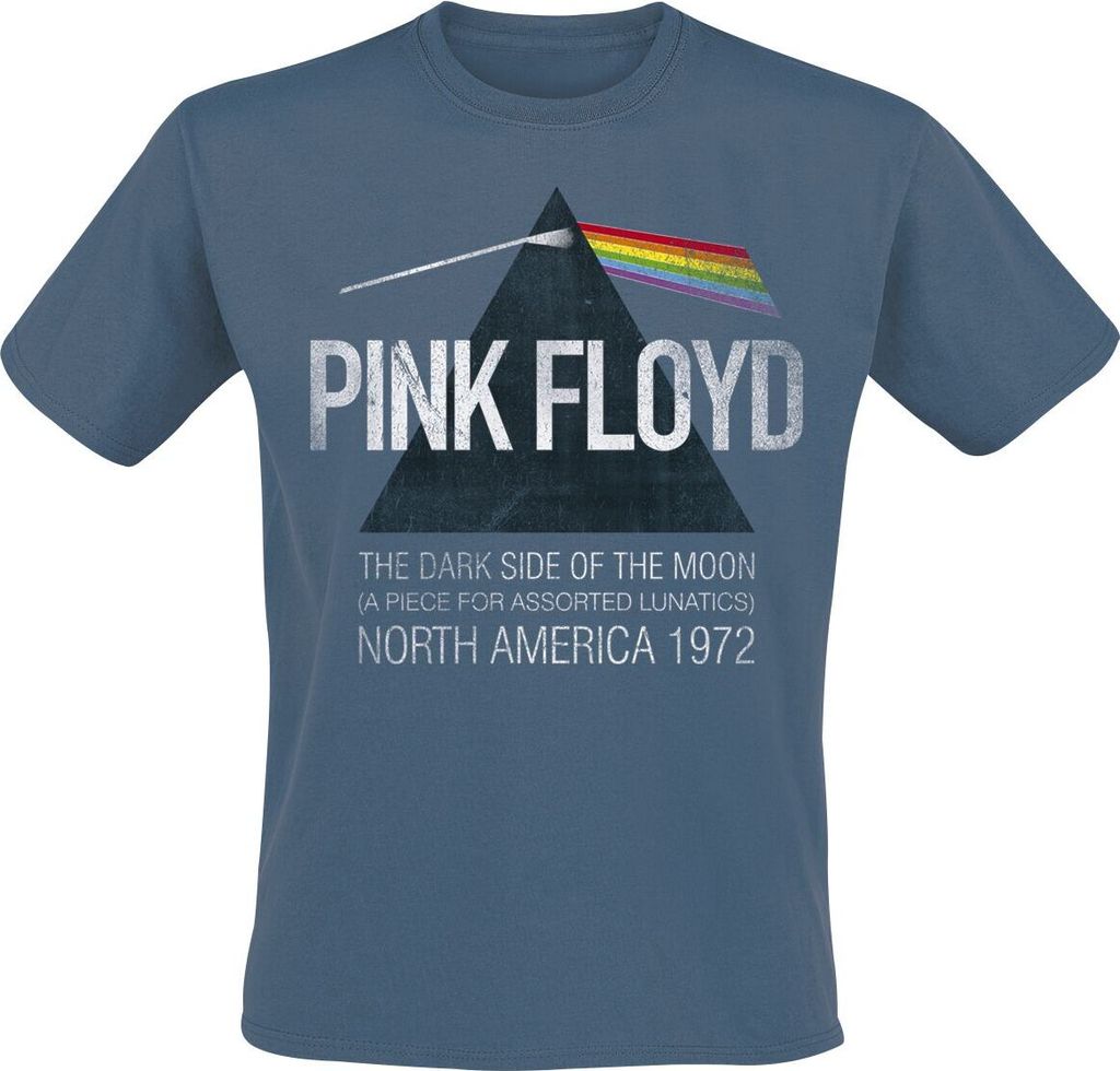 Pink Floyd T-Shirt Herren North America 1972 blau M