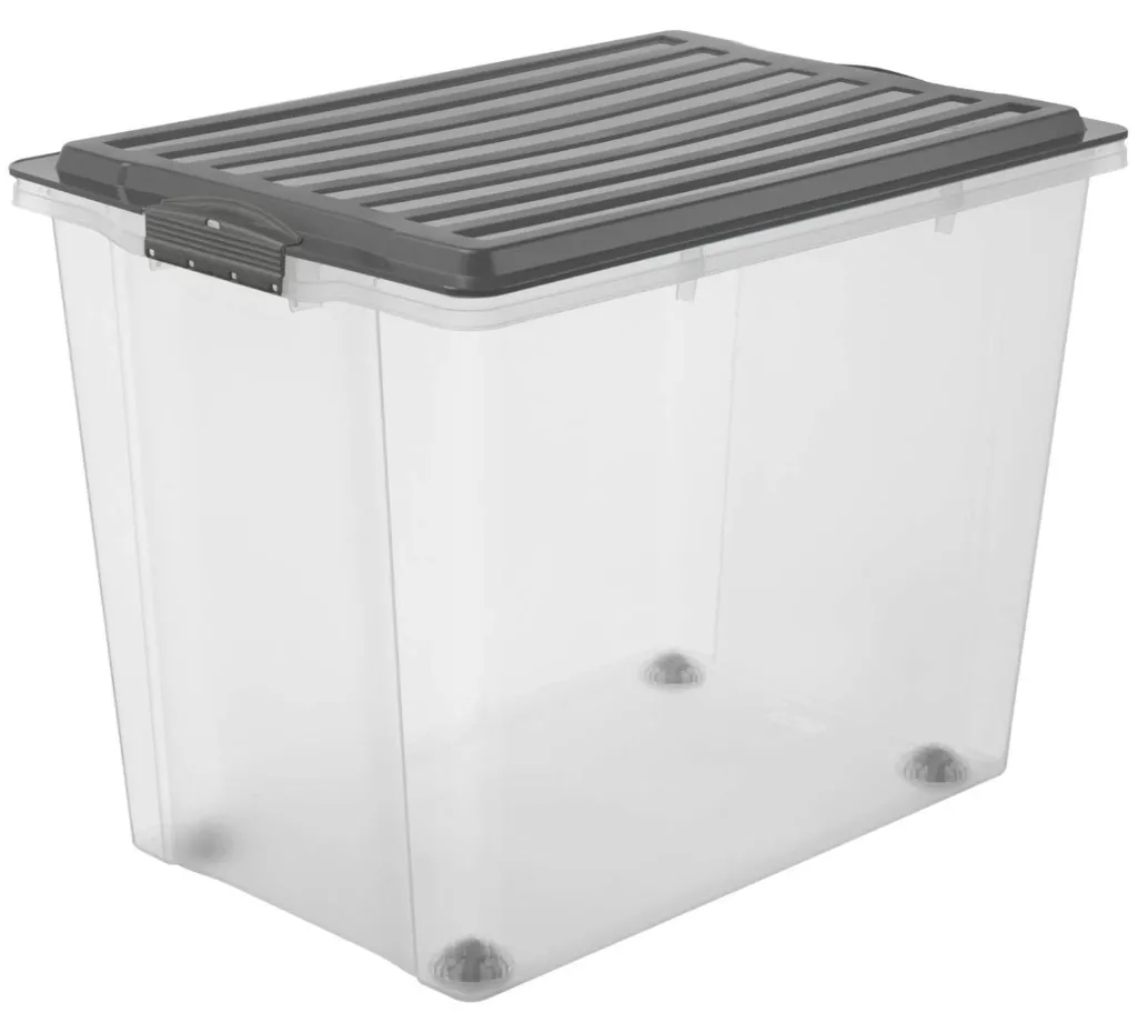 Boîte de rangement 70L à roulettes : fini le désordre à la maison