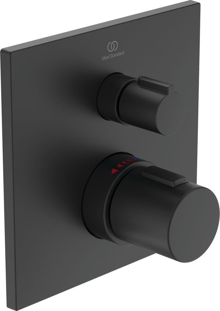 Ideal Standard Badethermostat Ceratherm C100 Unterputz A6956XG Schwarz (Silk Black)