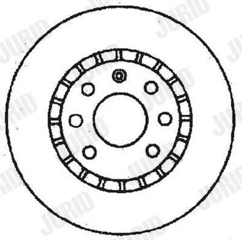 Jeu de disques de frein JURID 561488JC - Freinage arrière Opel Astra F
