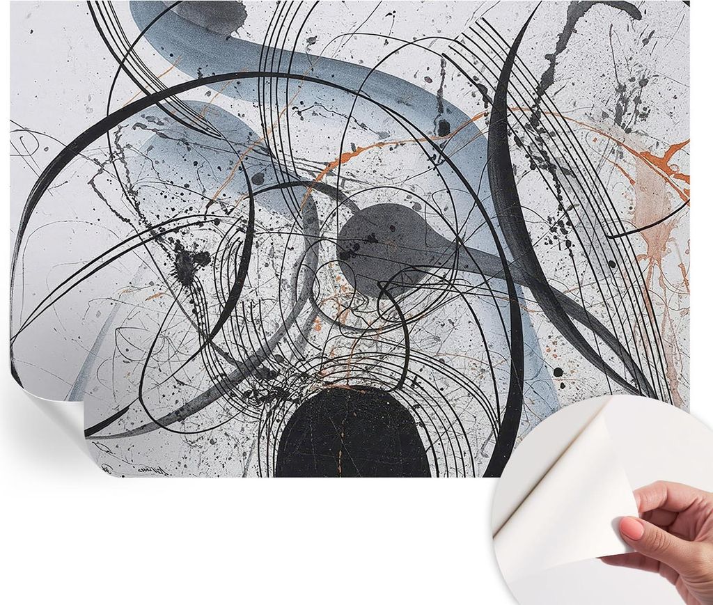 Selbstklebende Wandtapete - Dekorative Tapete für Wohnzimmer - Klebefolie für Wandbilder - Tapetenfolie für Wanddekoration - 312x219 cm - Ausdru...