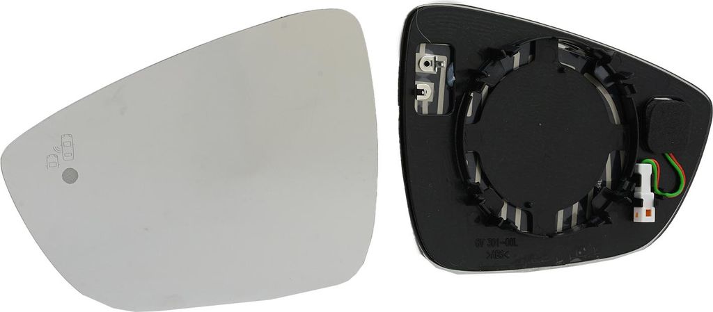 Johns, Spiegelglas Links passend für Ford Focus 18 konvex beheizt für KFZ mit SPA