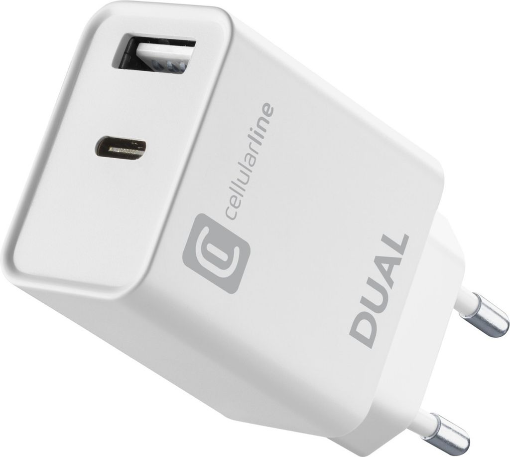 Dual Port Travel Charger 20W White (60015)