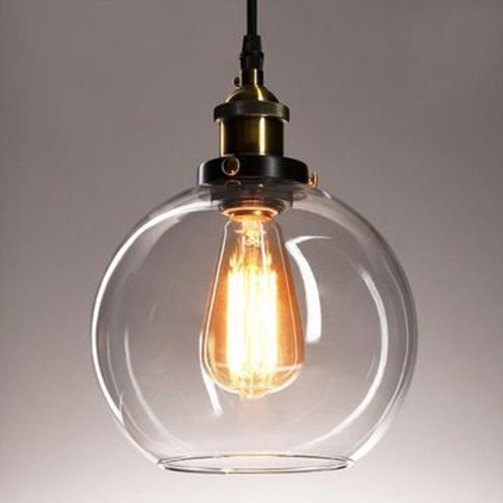 Toolight Pendellampe App044-1Cp Verto B Schwarz Metall Glas Produktbild 3