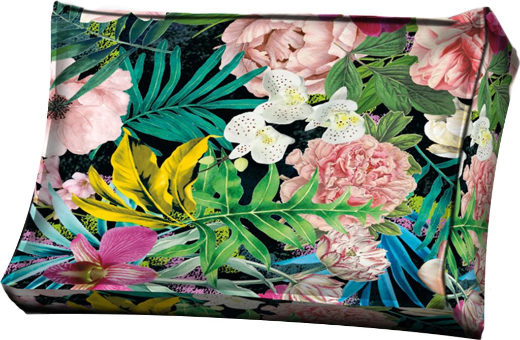 Gartenkissen Dekokissen für Europalettenmöbel 60x40x15 cm geblümt