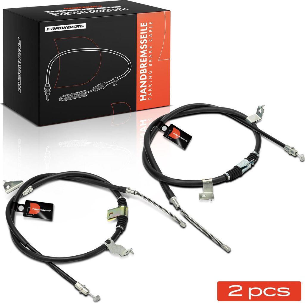 Frankberg 2x Seilzug Feststellbremse Hinterachse beidseitig für Citroen C-Crosser Mitsubishi Peugeot