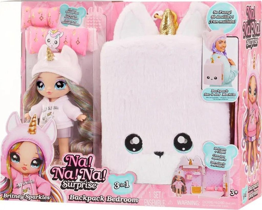 MGA Na! Na! Na! Surprise 3 in 1 Back Pack Play Set Britney Obrázek produktu 7