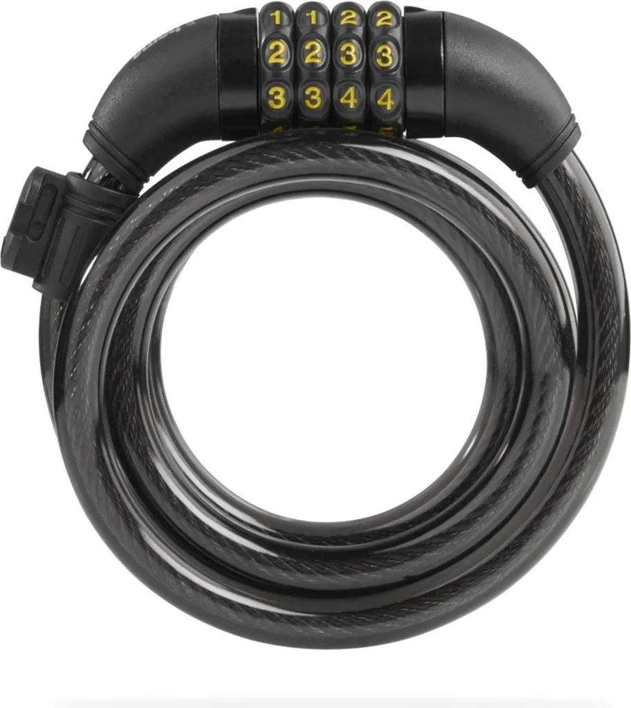 HAMA Lucchetto Spirale Combinato 120cm Nero - Sicurezza Bici 00178135