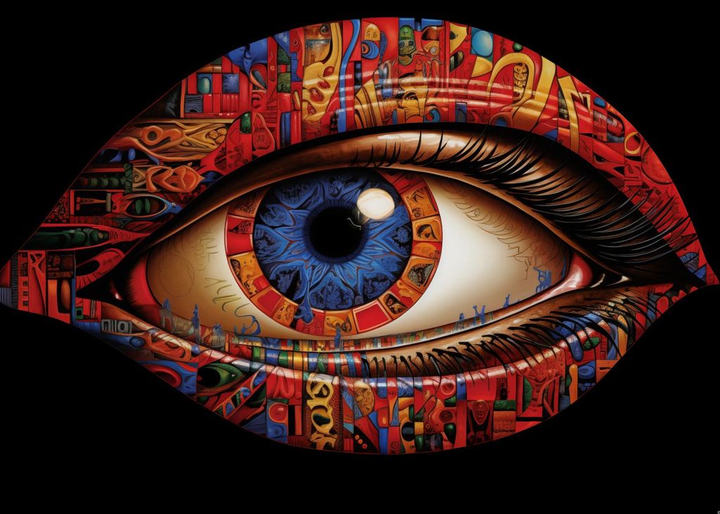 Plakat 35x25cm Im Auge des Betrachters
