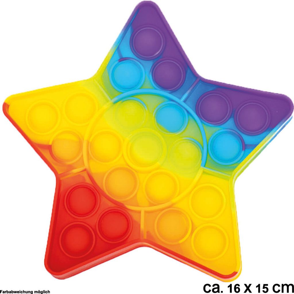 Antistresová hračka Pop it star zent 021, barevná Obrázek produktu 