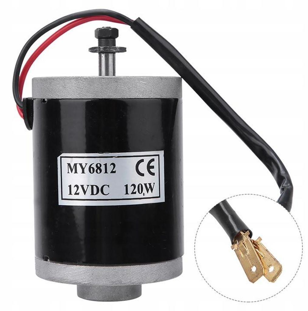 12V 120W Elektromotor mit Getriebeuntersetzung
