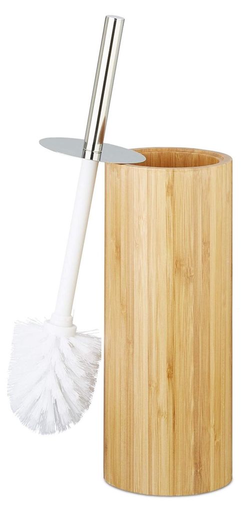 Relaxdays 10022223, Toaletní štětka s držákem, Měděná, Obrázek produktu 