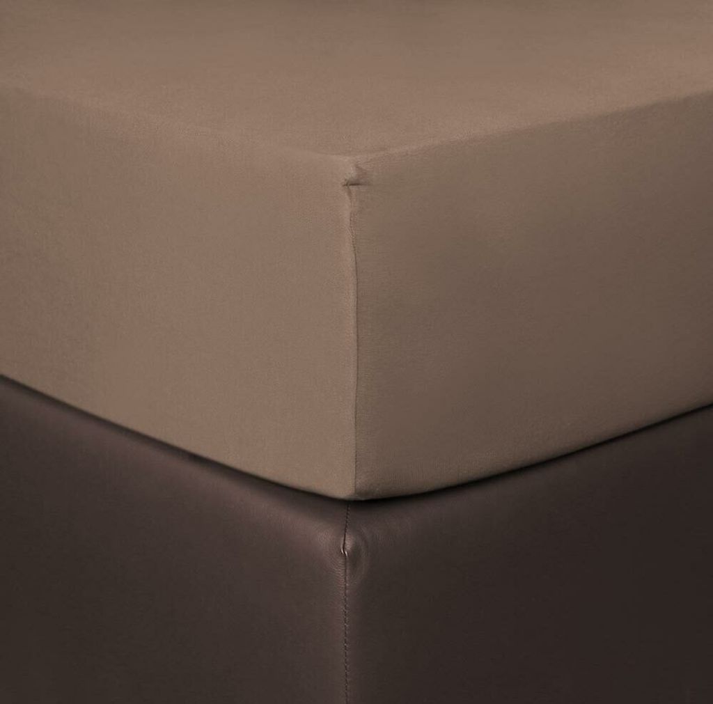 Bettwaren-Shop Boxspring Spannbettlaken Vario 140x200 - 160x220 cm schlamm