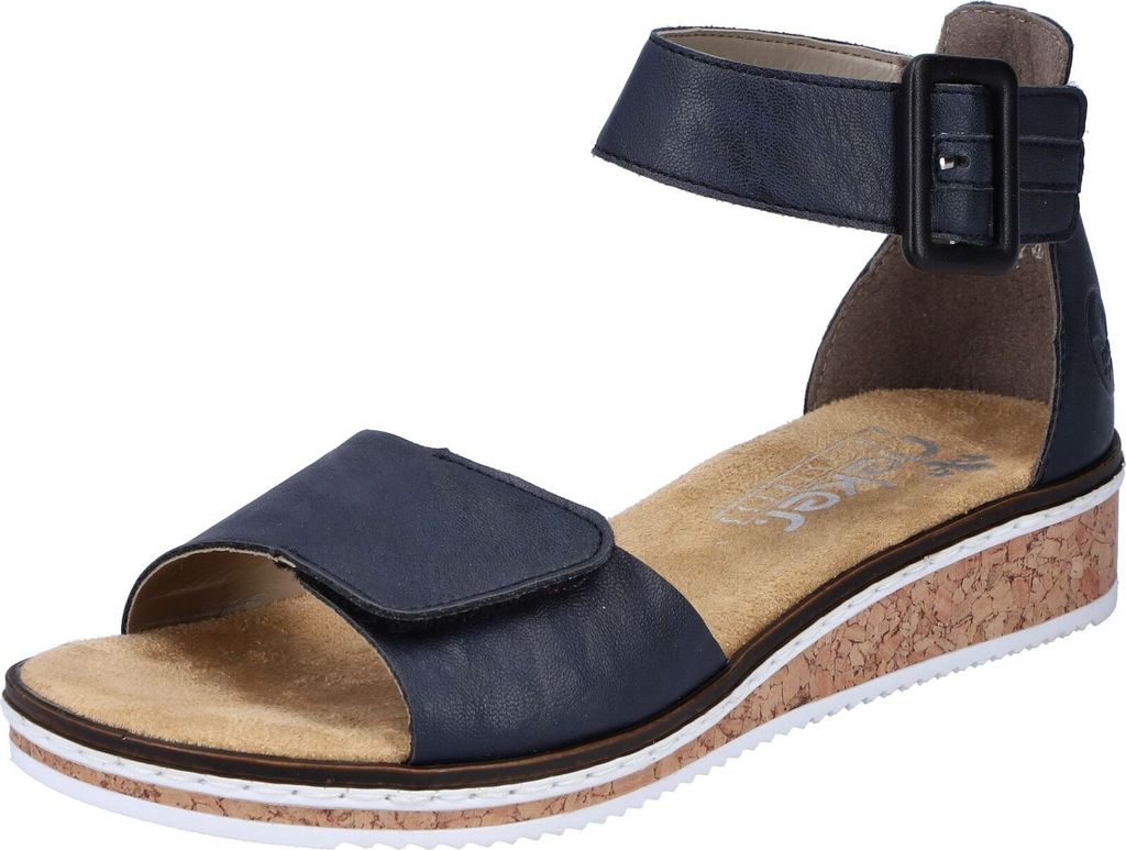 Rieker Damen Sandalen geschlossene Ferse Klettverschluss Produktbild 4