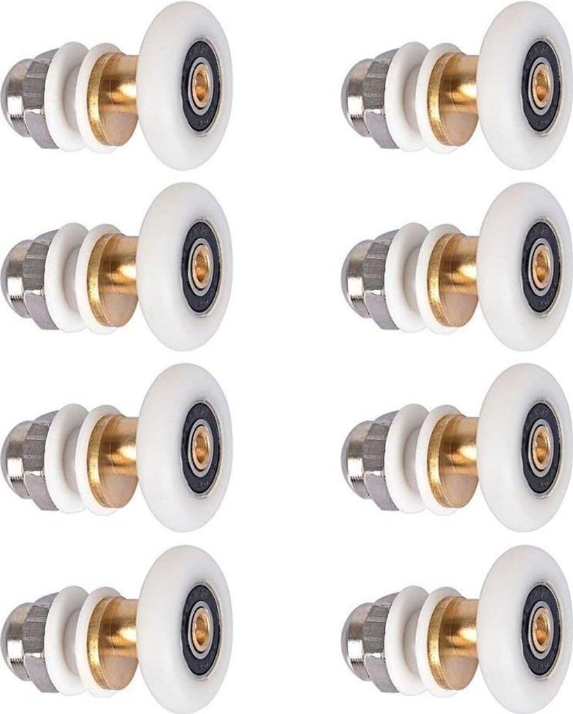 Duschrollen 25mm, Duschschiebetür Rollenlager für Duschtür Produktbild 
