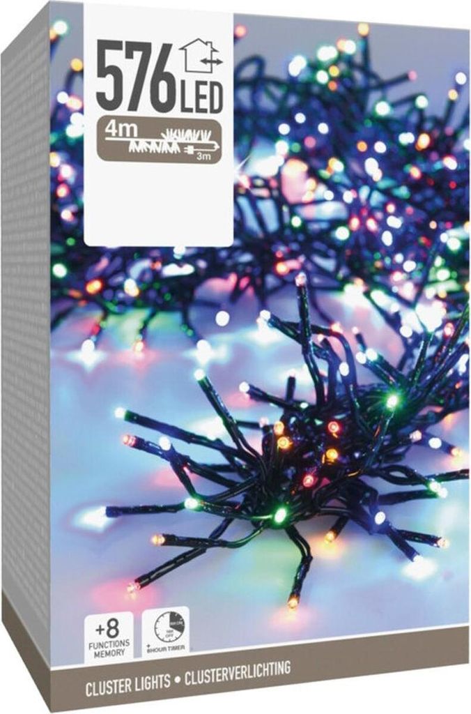 Lichterkette 576 LED Timer mulicolor