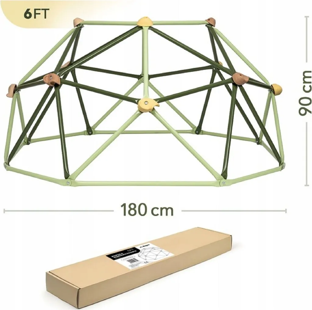 Aire de jeux extérieure : Dôme d'escalade 6FT pour activité physique - 2