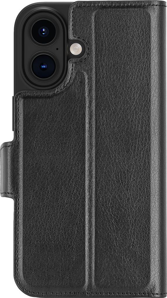 DBRAMANTE1928, Apple iPhone 16 Etui Oslo Pro mit Kartenfach, Schwarz