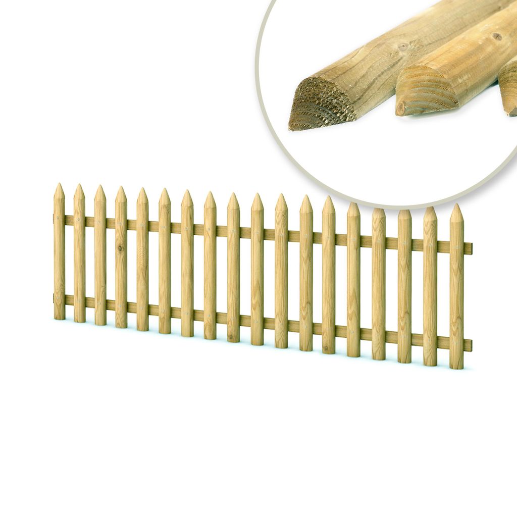 Holzpaket für Gartenzaun Lattenzaun inkl. Schrauben 180 cm Produktbild 