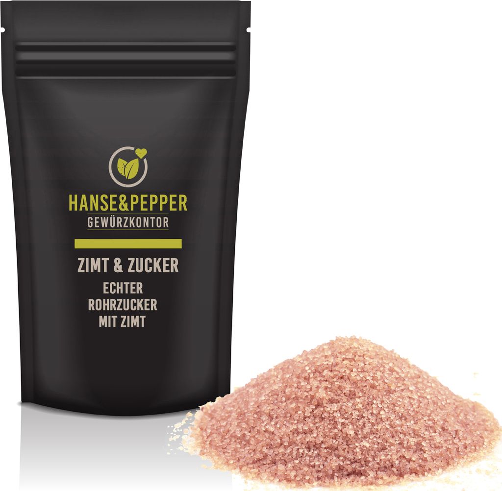 100g Zimt und Zucker Zuckermischung Brauner Zucker natürlich von Hanse&Pepper Gewürze - Gourmet Serie