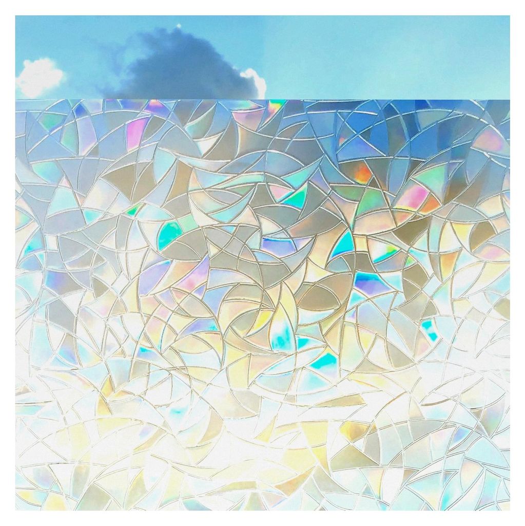 3D Fensterfolie mit Regenbogen-Effekt, Größe HxB: 200x60 cm