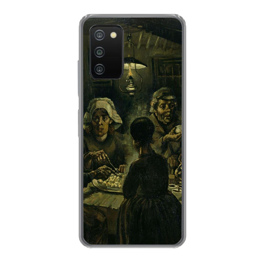 MuchoWow Handyhülle Schutzhülle Hülle für Samsung Galaxy A03s Die Kartoffelesser - Vincent van Gogh Silikon Softcase Handy Hülle - Schutz