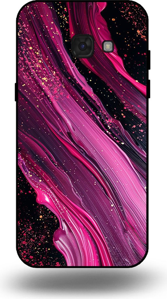 Smartphonica Handytasche passend für Samsung Galaxy A5 2017 mit Marmordruck - TPU Rückseite Hülle Marmor Design - Lila Pink