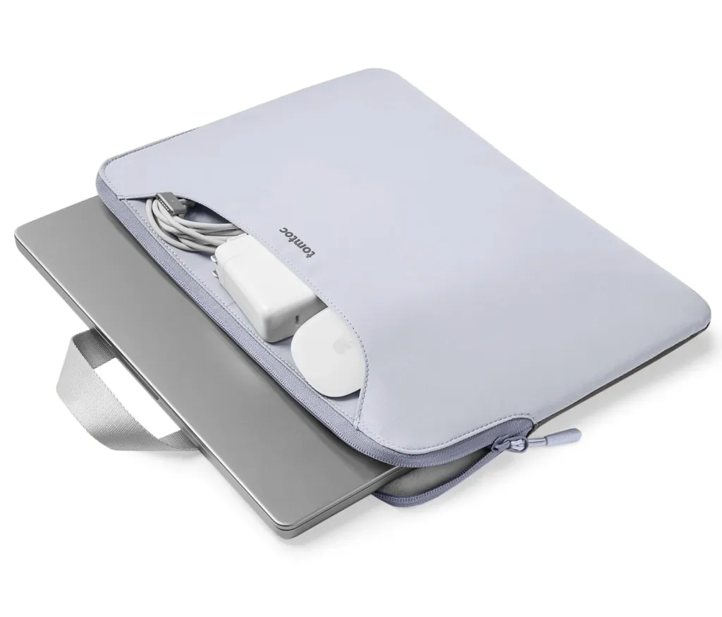 Borsa Laptop tomtoc 13.5" - Custodia Tablet e MacBook Slim - Blu/Grigio - 6