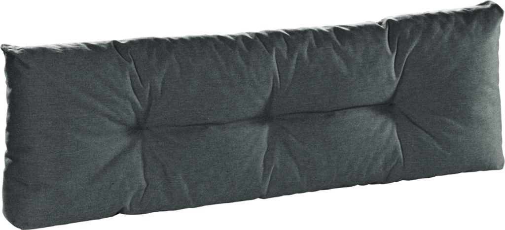 sleepling - Bodyprotect Palettenkissen Palettenauflagen, Sitzkissen Rückenlehne, 120 x 40 cm, hochwertiger Möbelstoff in dunkelgrau