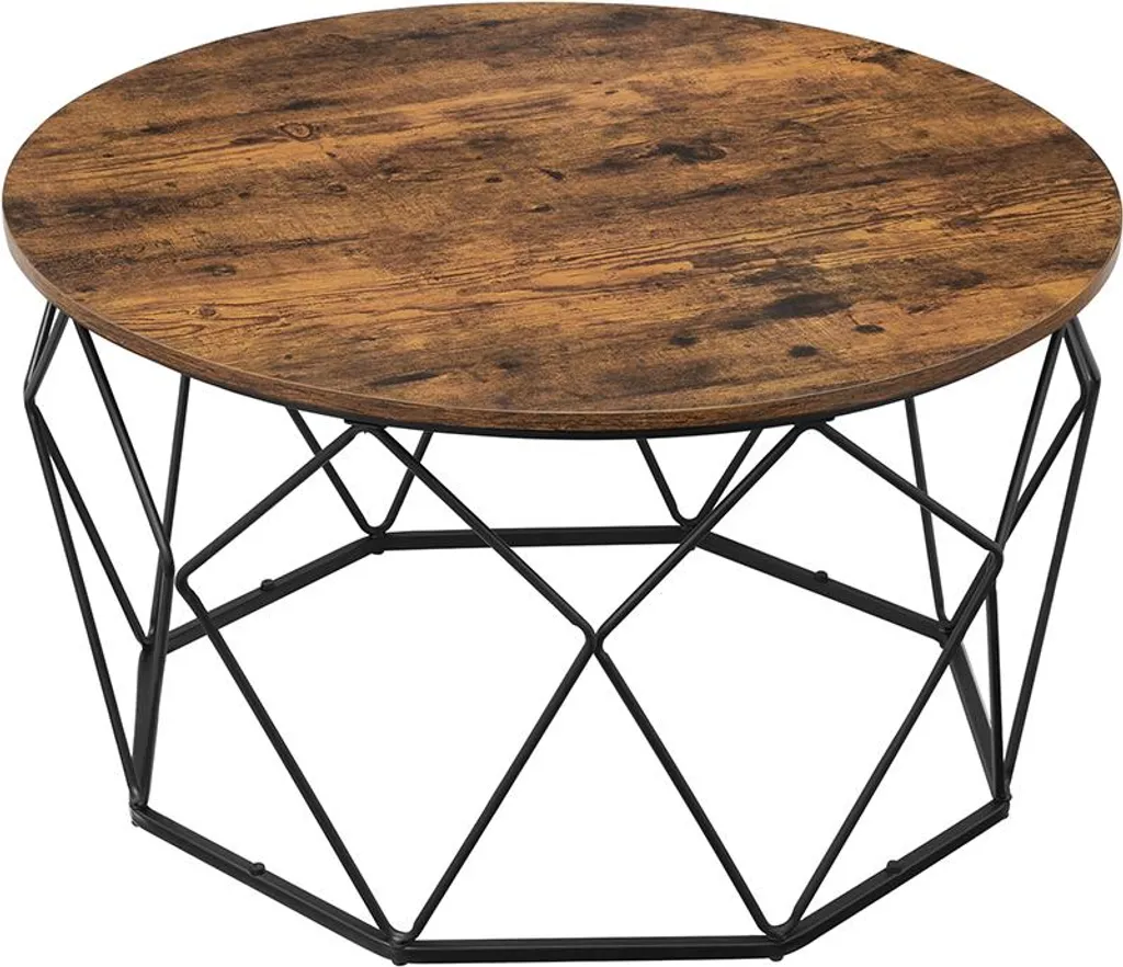 Table basse de salon rectangulaire en bois massif, finition naturelle