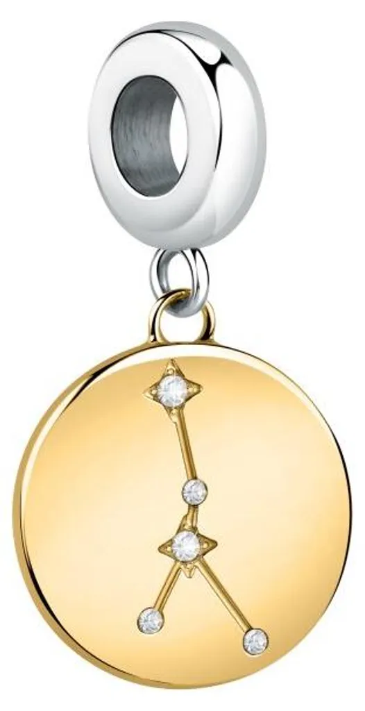 Pendentif goutte bicolore pour femme Rak Drops SCZ1237 en acier brillant
