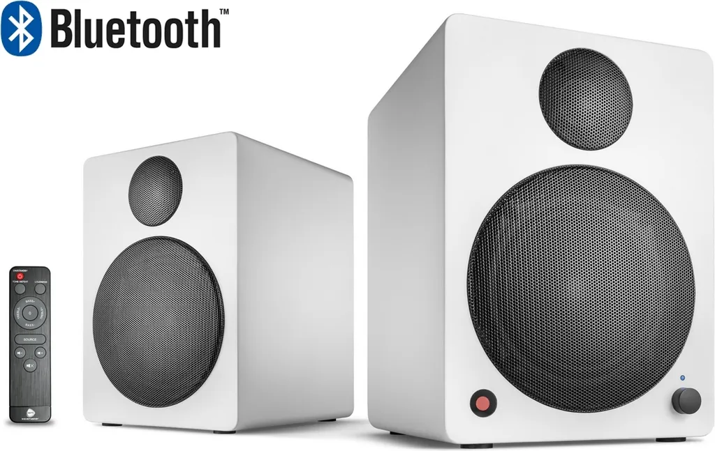 Haut-Parleurs PC et TV Wavemaster CUBE NEO 2.0 - Son Stéréo Blanc Pur
