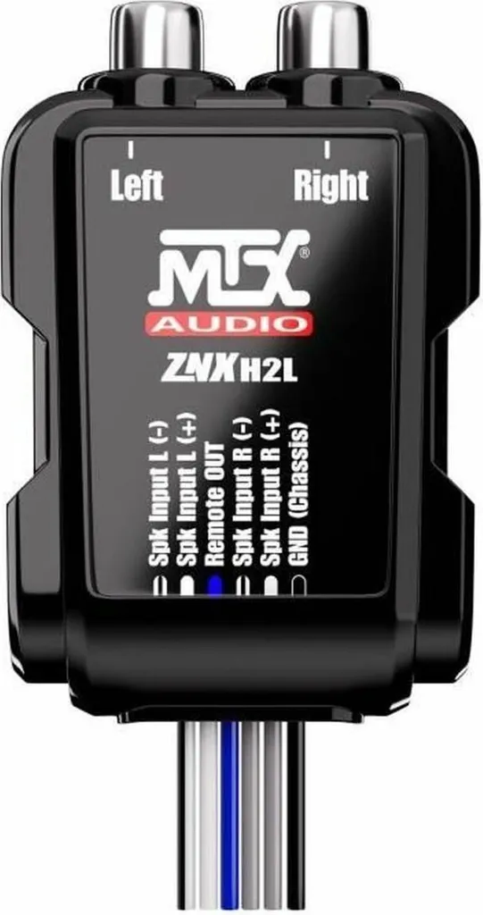 Adaptateur Jack 8 V MTX Audio pour ajouter un caisson de basse en voiture