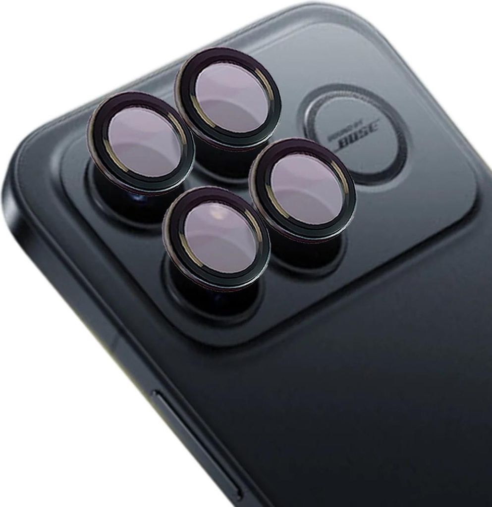 Glas für die Kamera für Xiaomi POCO F8 Ultra, Bizon Glass Snap Lens, 1 Set, Schwarzer Rahmen