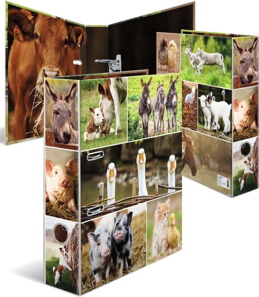 HERMA Motivordner "Tierwelten" DIN A4 Bauernhoftiere