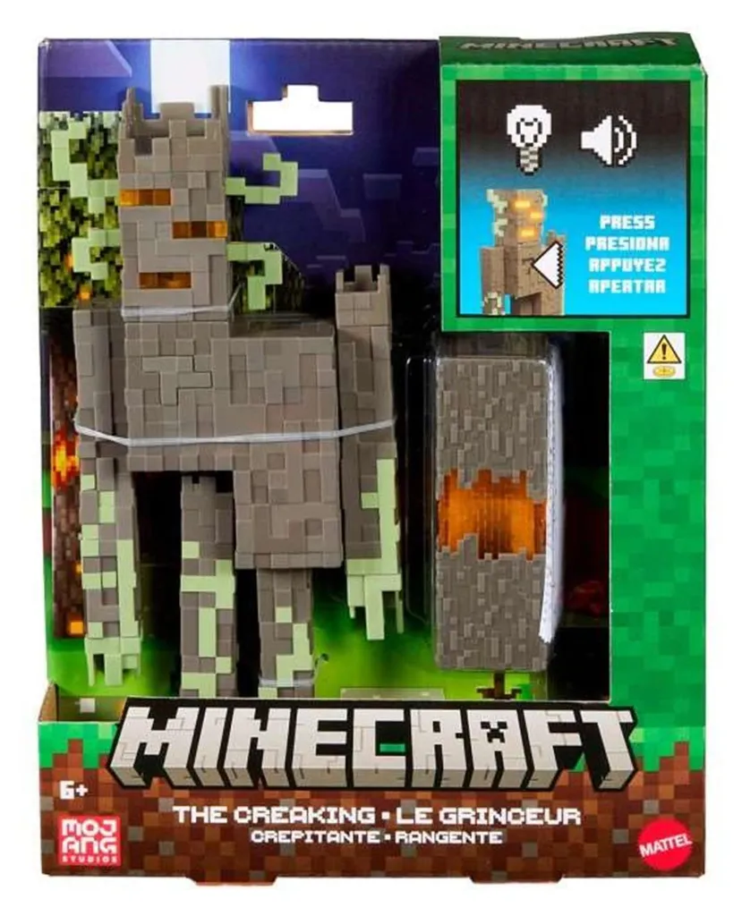 Figurine Minecraft The Creaking Lumineuse : Finies les Chambres Sombres