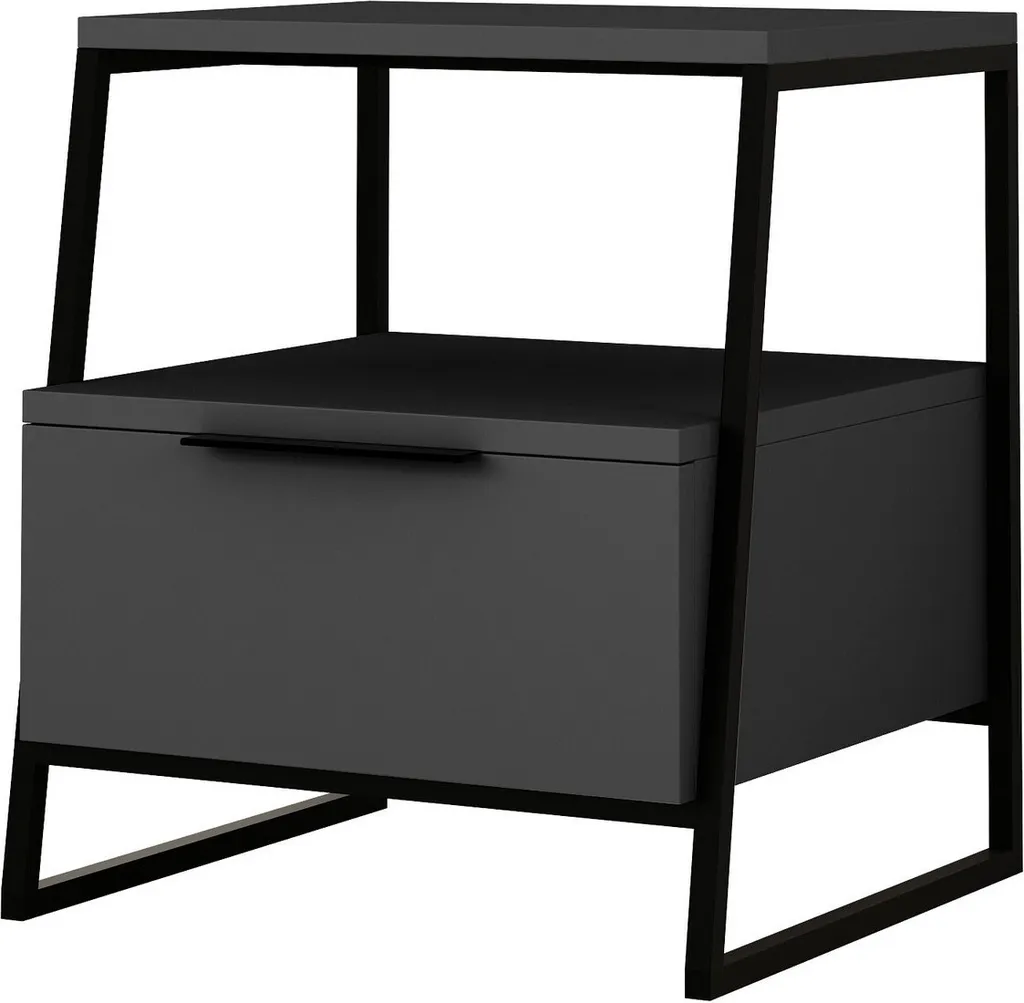 Table d'Appoint Skye Decor Pal Anthracite - Finition Premium 45x50x40 cm