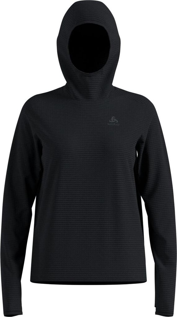 Essentials Thermal Laufhoodie, Damen - Odlo, Farbe:15000 black, Größe:S