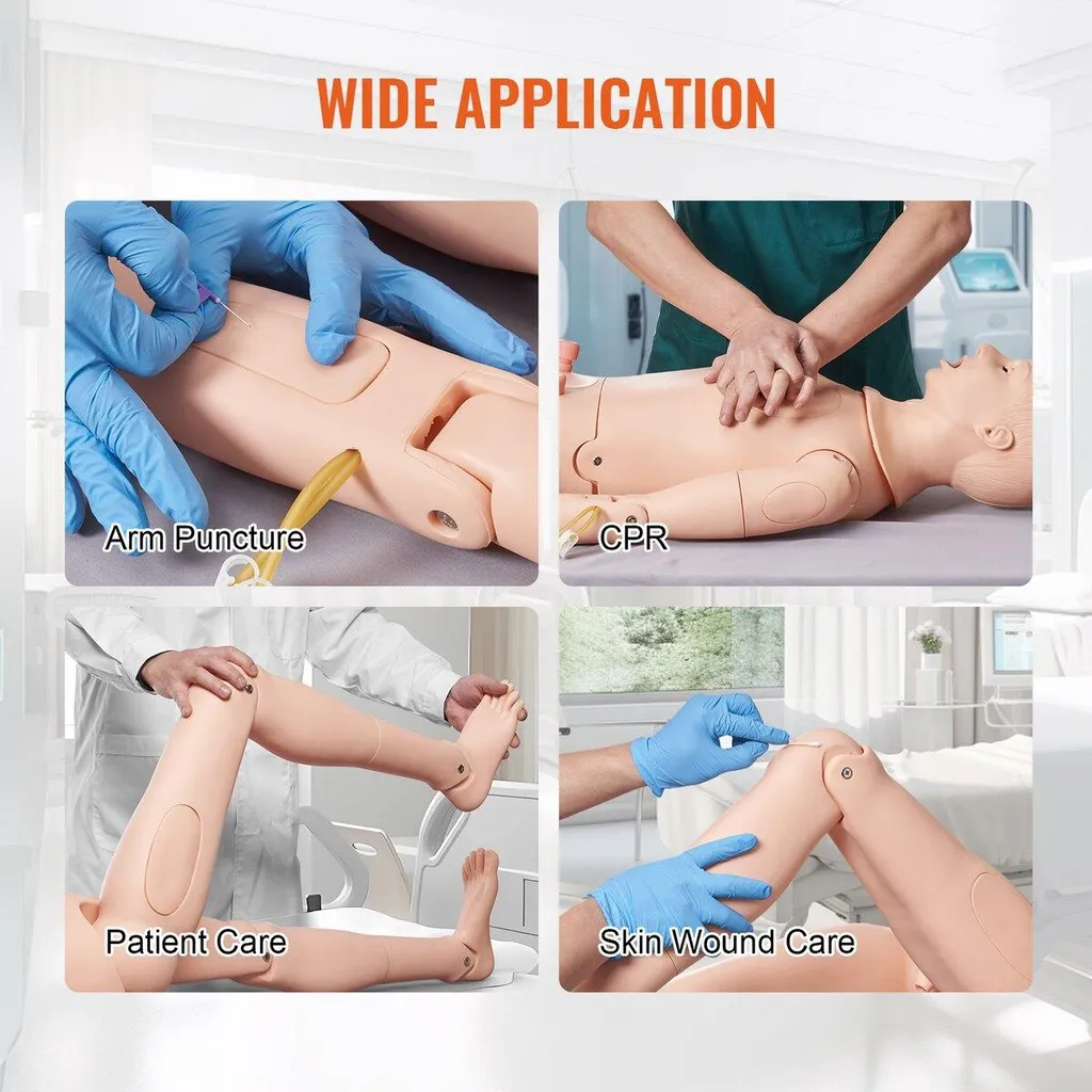 Modèle d'enseignement multifonctionnel et simulateur de soins corps - 6