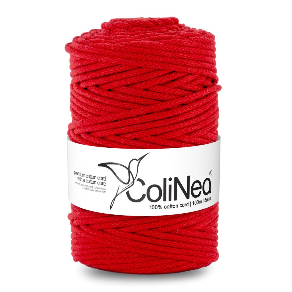 ColiNea, Baumwollkordel mit Baumwollkern, geflochten, 5mm, Produktbild 