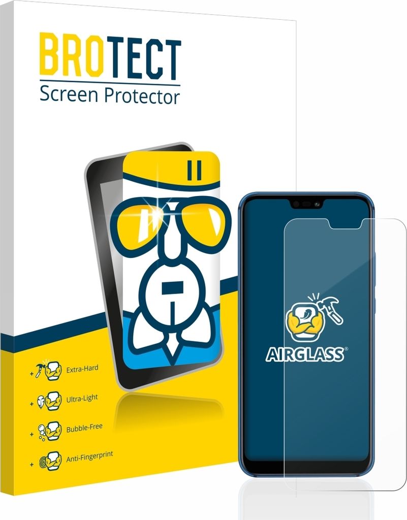 BROTECT Schutzglas für Huawei P20 lite 2018 Schutzfolie Panzer Folie Glas Display Schutz klar