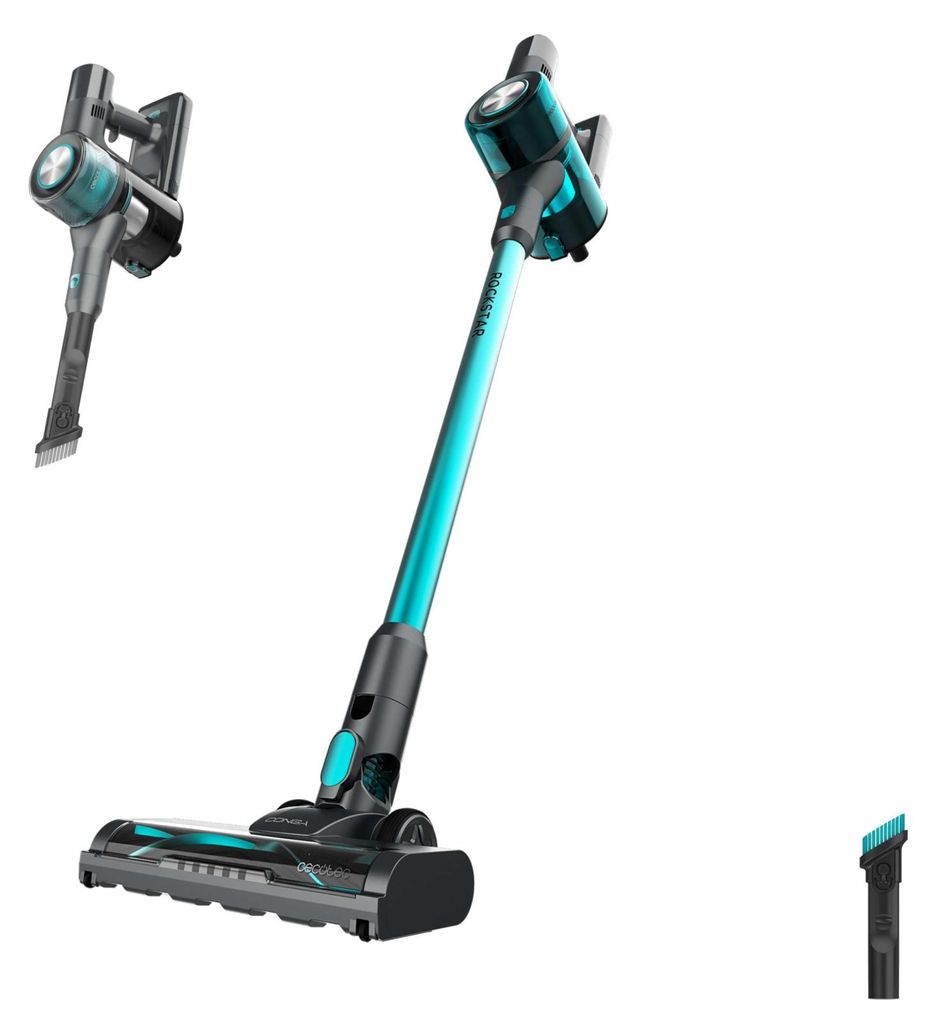 Cecotec Kabelloser Staubsauger Conga Rockstar P50, 265 W, 20.000 Pa, 80 AW, BLDC-Motor, 1.200-ml-Staubbehälter, Laufzeit 50 Min., 120 m²