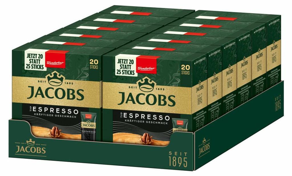 Jacobs Typ Espresso, löslicher Kaffee, Instantkaffee, Produktbild 