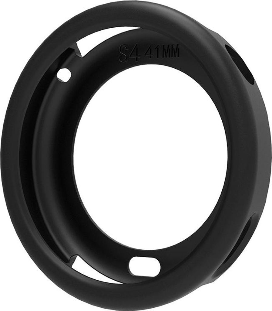 INF Schwarzes Silikon Uhrengehäuse für Xiaomi Watch S4 41mm Schutzhülle