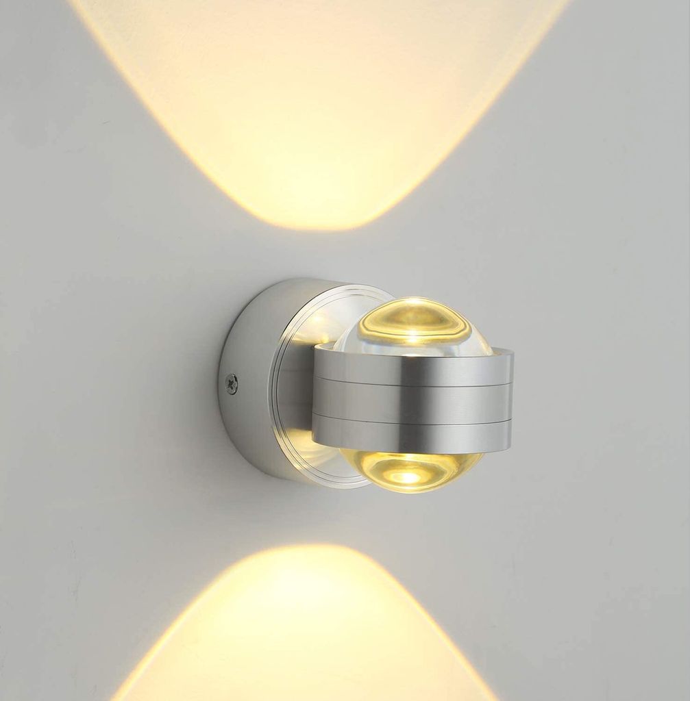 MEIYOU GHB 6W LED Wandleuchte Halb Globe Warmweß Wandlampe Produktbild 