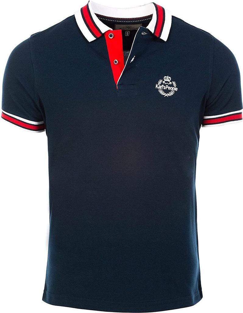 Poloshirt Karl ́s People by CARISMA Navy K-129 4XL