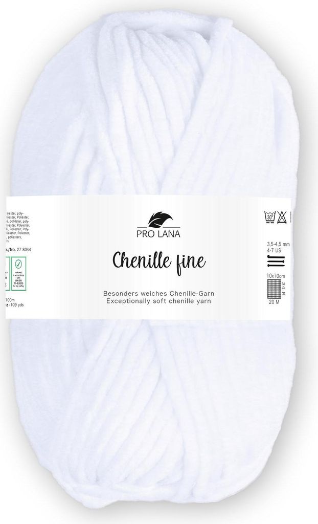 Pro Lana Chenille fine 50 g/100 m 100% Polyester dünnes, Produktbild 