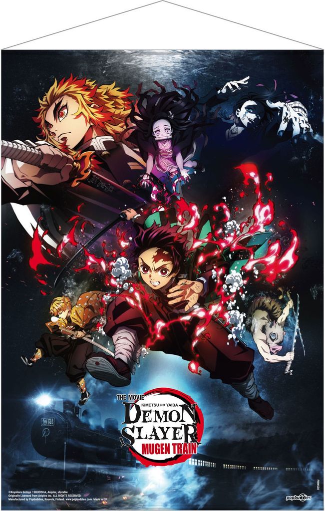 Demon Slayer: Kimetsu no Yaiba Wandrolle Mugen Train Key Visual 50 x 70 cm