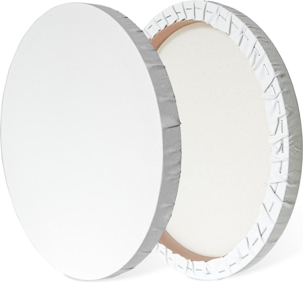 Runde Leinwand 40 cm – Baumwoll-Künstlerleinwand 350 g/m² – Produktbild 