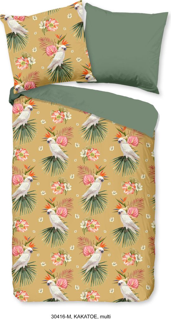 Duvet cover Pure 135x200 + 1* 80x80 cm - parrots